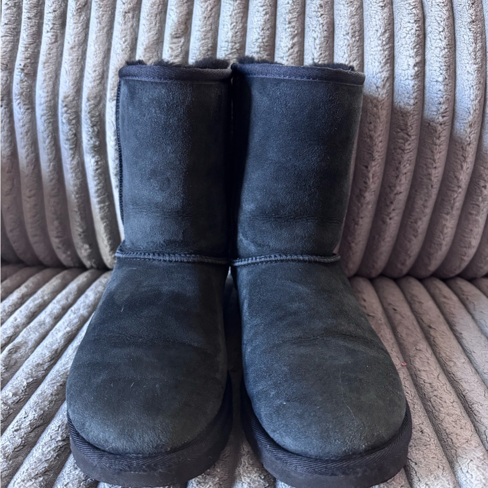 UGG Black Suede Winter Boots